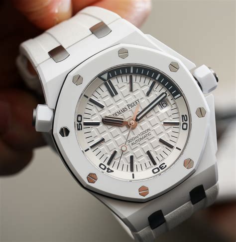 audemars piguet royal oak offshore diver white ceramic|royal oak offshore watch price.